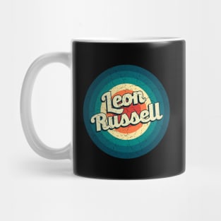 Graphic Leon Name Retro Vintage Circle Mug